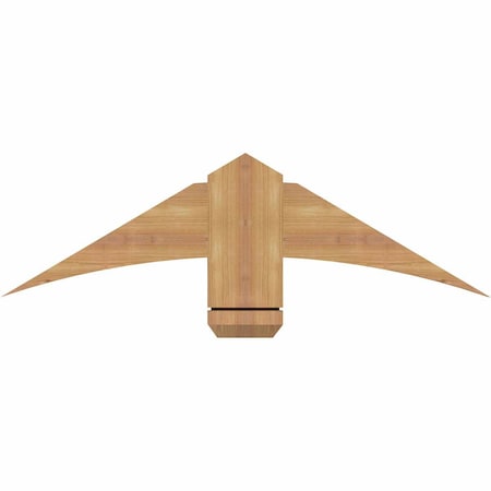 Ekena Millwork Bellingham Timber Gable Bracket, Western Red Cedar, 36"W x 10"H x 1 1/2"D x 5 1/2"F, 7/12 Pitch GBW036X10X0206BEL00SWR